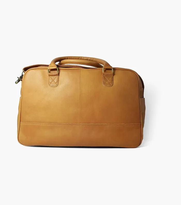 Florsheim Bags Adelmo Leather Duffle Bag Tan 8211 Men
