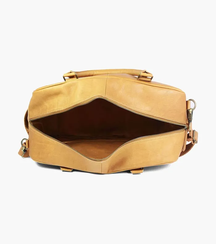 Florsheim Bags Adelmo Leather Duffle Bag Tan 8211 Men
