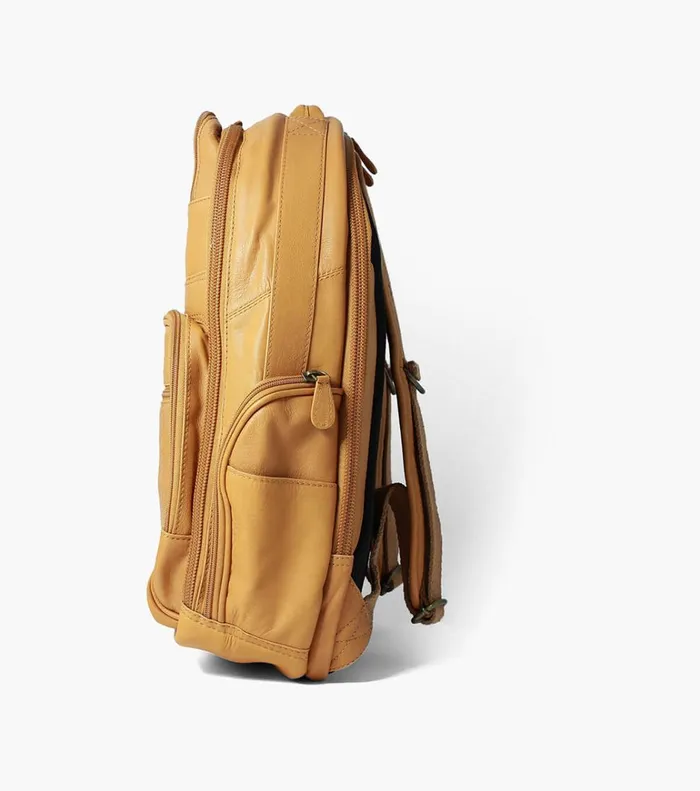 Florsheim Bags Baptiste Leather Backpack Tan 8211 Men