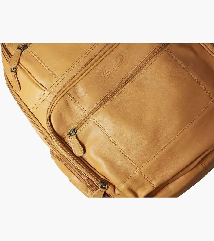 Florsheim Bags Baptiste Leather Backpack Tan 8211 Men