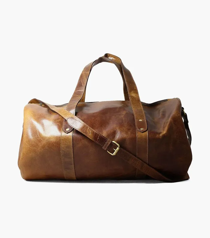 Florsheim Bags Caruso Leather Travel Bag Brown 8211 Men