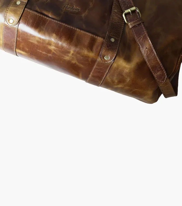 Florsheim Bags Caruso Leather Travel Bag Brown 8211 Men