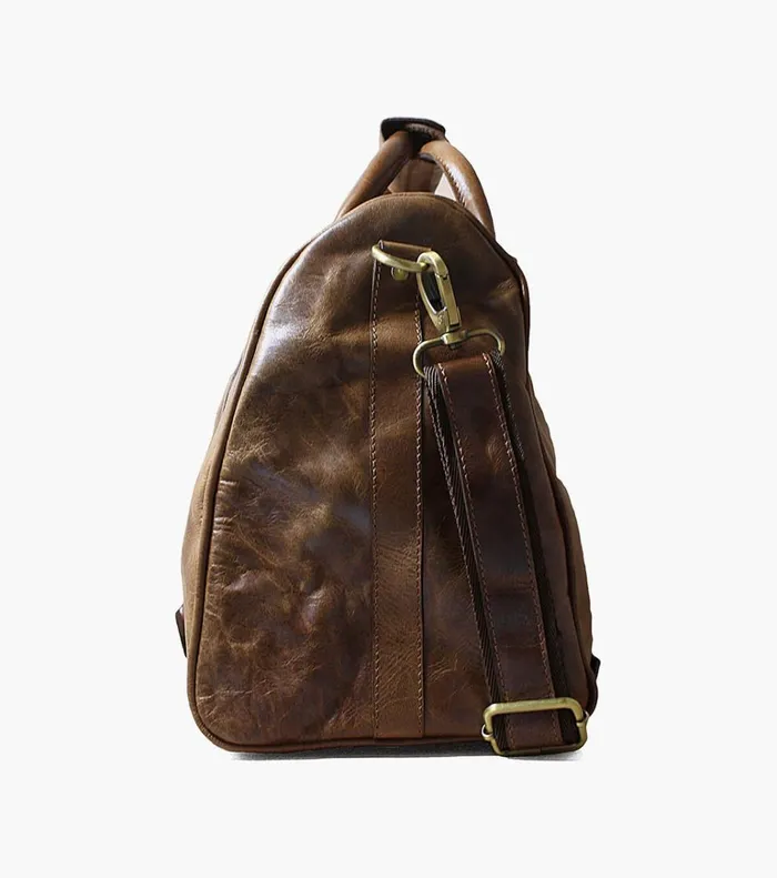 Florsheim Bags Kendall Leather Gym Bag Brown 8211 Men