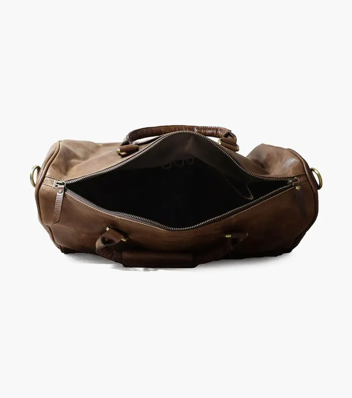 Florsheim Bags Kendall Leather Gym Bag Brown 8211 Men