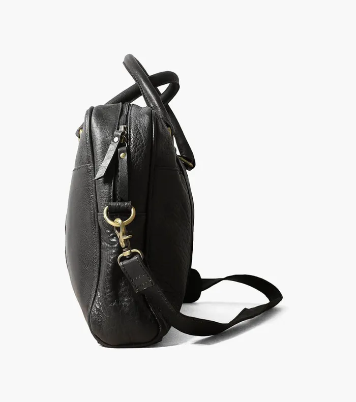 Florsheim Bags Porter Leather Laptop Bag Black 8211 Men