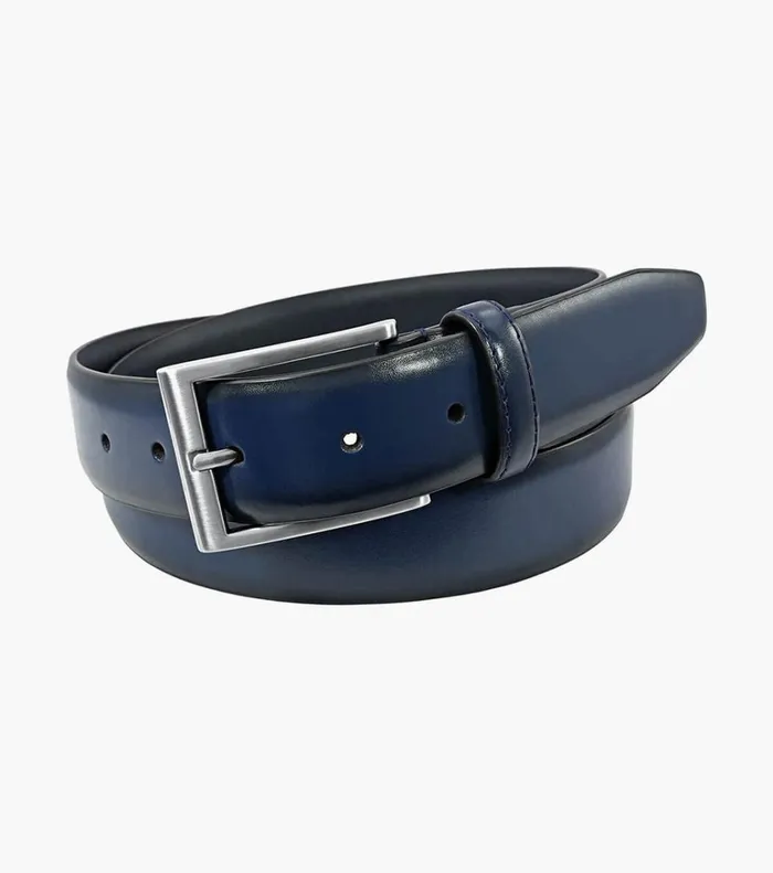 Florsheim Belts and Suspenders Carmine Genuine Leather Belt Navy 8211 Men