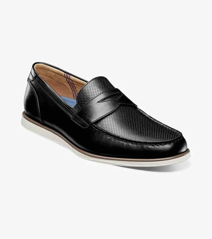 Florsheim Casual Shoes Atlantic Moc Toe Penny Loafer Black 8211 Men