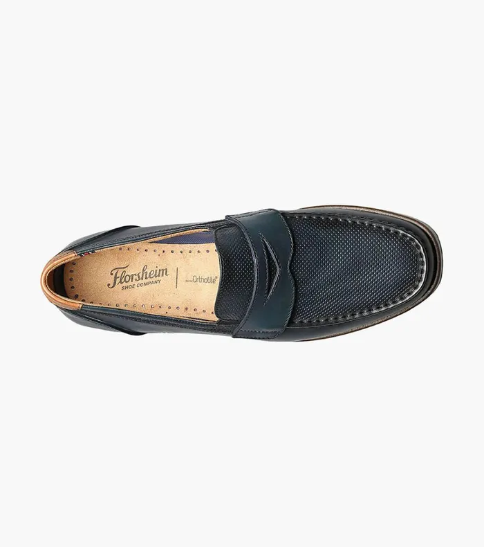 Florsheim Casual Shoes Atlantic Moc Toe Penny Loafer Navy 8211 Men