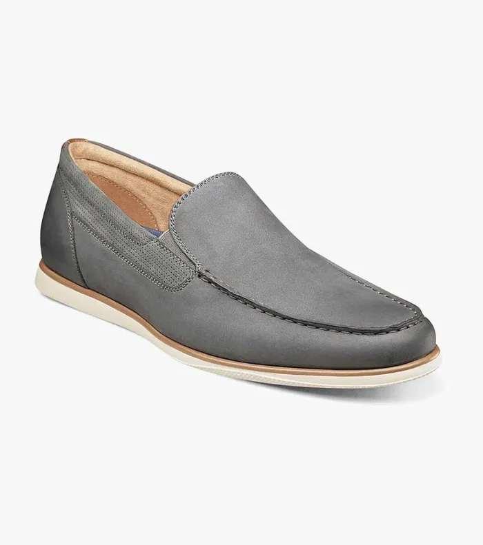 Florsheim Casual Shoes Atlantic Moc Toe Venetian Slip On Gray 8211 Men