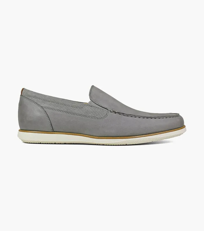 Florsheim Casual Shoes Atlantic Moc Toe Venetian Slip On Gray 8211 Men