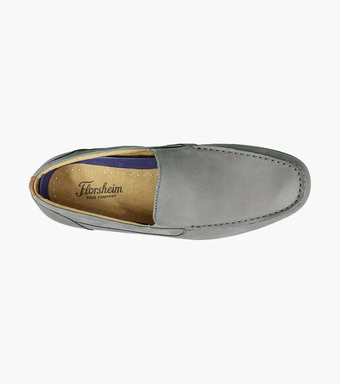 Florsheim Casual Shoes Atlantic Moc Toe Venetian Slip On Gray 8211 Men