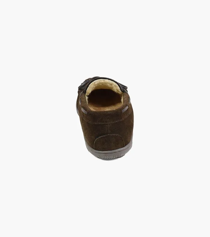 Florsheim Casual Shoes Cozzy Moc Toe Tie Slipper Chocolate 8211 Men