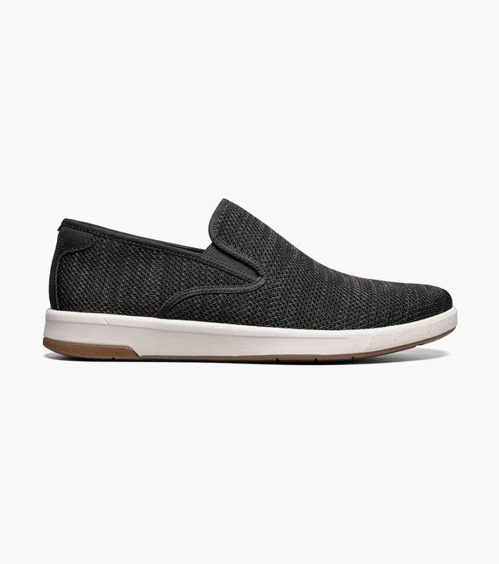 Florsheim Casual Shoes Crossover Knit Plain Toe Slip On Sneaker Black 8211 Men