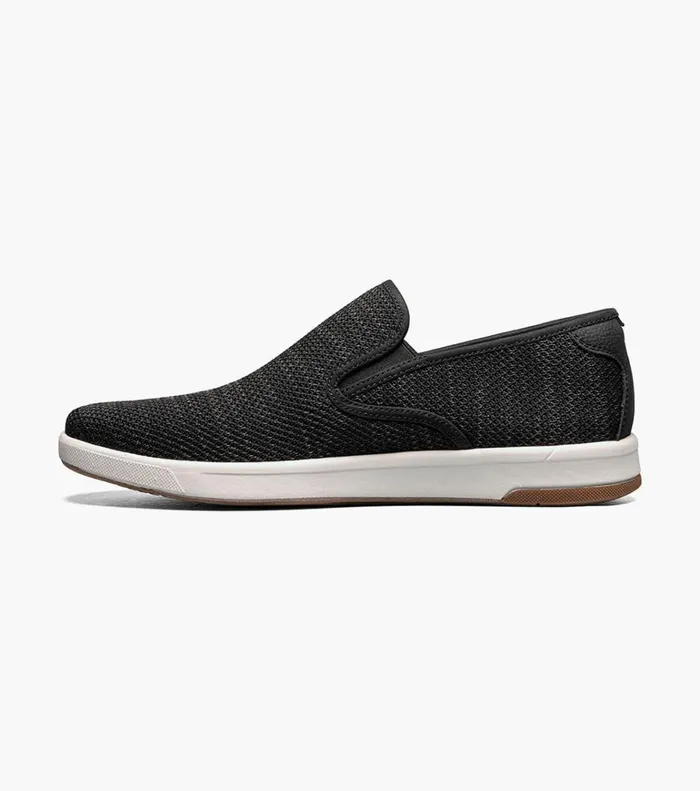 Florsheim Casual Shoes Crossover Knit Plain Toe Slip On Sneaker Black 8211 Men