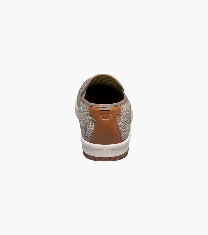 Florsheim Casual Shoes Crossover Knit Plain Toe Slip On Sneaker Mushroom 8211 Men