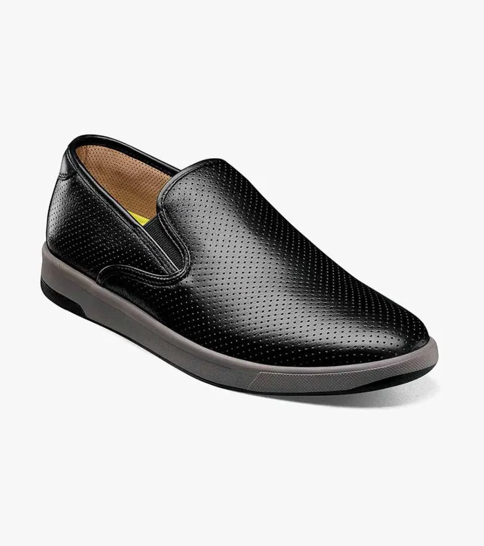 Florsheim Casual Shoes Crossover Plain Toe Slip On Sneaker Black Tumbled 8211 Men Florsheim Casual Shoes Crossover Plain Toe Slip On Sneaker Black Tumbled 8211 Men