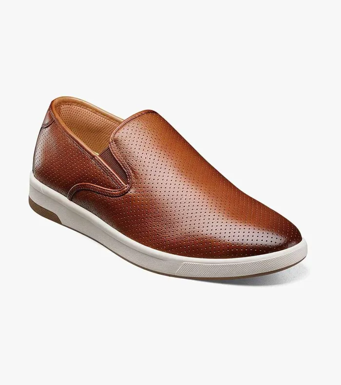 Florsheim Casual Shoes Crossover Plain Toe Slip On Sneaker Cognac Tumbled 8211 Men Florsheim Casual Shoes Crossover Plain Toe Slip On Sneaker Cognac Tumbled 8211 Men