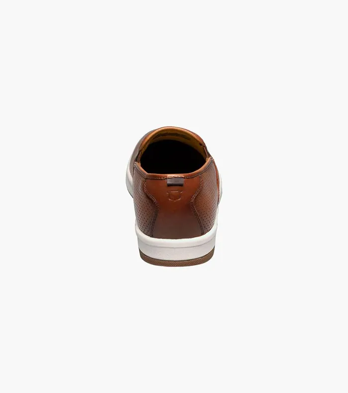Florsheim Casual Shoes Crossover Plain Toe Slip On Sneaker Cognac Tumbled 8211 Men