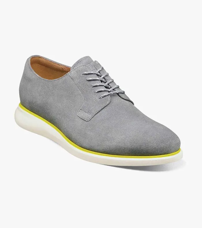 Florsheim Casual Shoes Fuel 5Eye Plain Toe Oxford Gray Suede 8211 Men