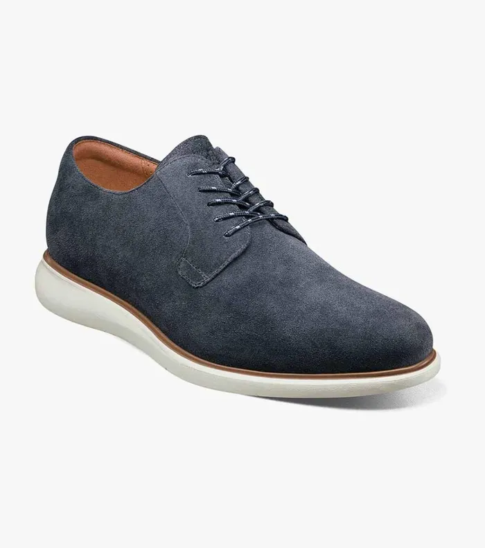Florsheim Casual Shoes Fuel 5Eye Plain Toe Oxford Navy Suede 8211 Men