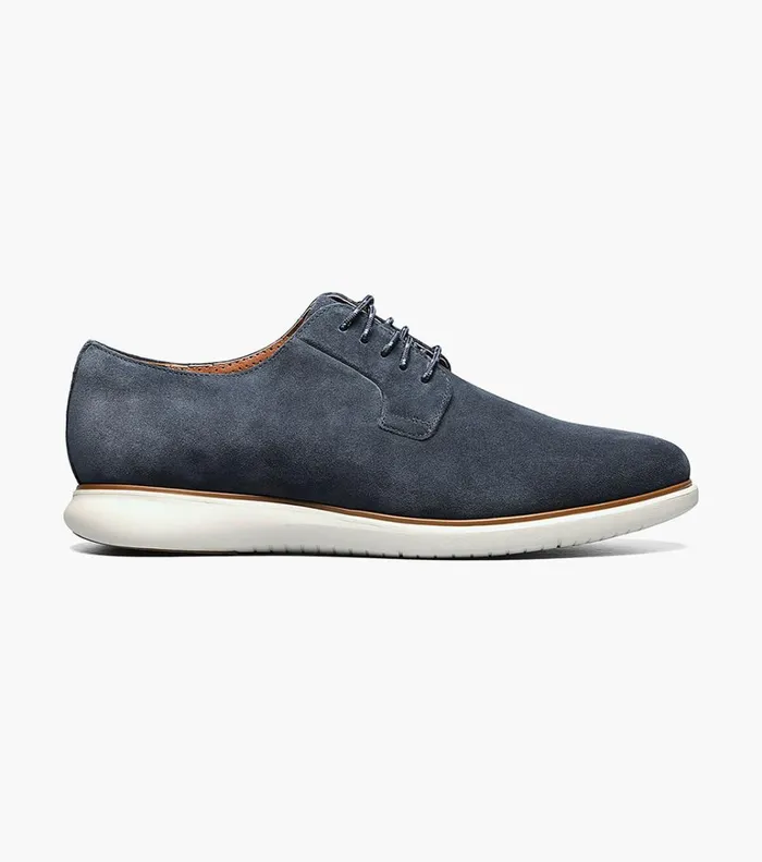 Florsheim Casual Shoes Fuel 5Eye Plain Toe Oxford Navy Suede 8211 Men