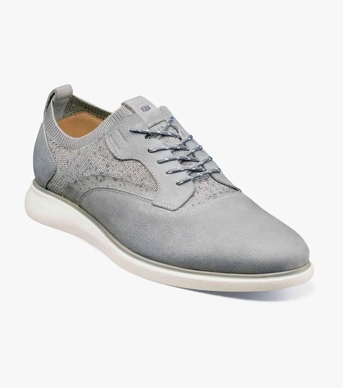 Florsheim Casual Shoes Fuel Knit Plain Toe Oxford Light Gray 8211 Men