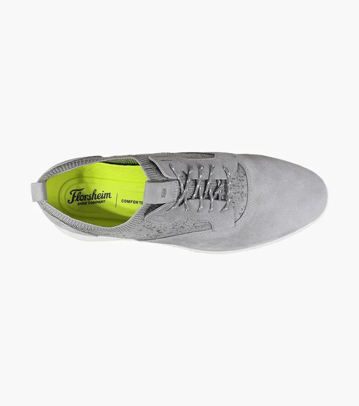 Florsheim Casual Shoes Fuel Knit Plain Toe Oxford Light Gray 8211 Men