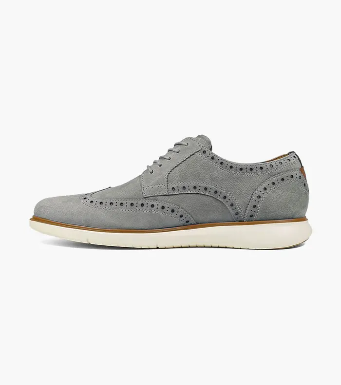 Florsheim Casual Shoes Fuel Wingtip Oxford Light Gray 8211 Men
