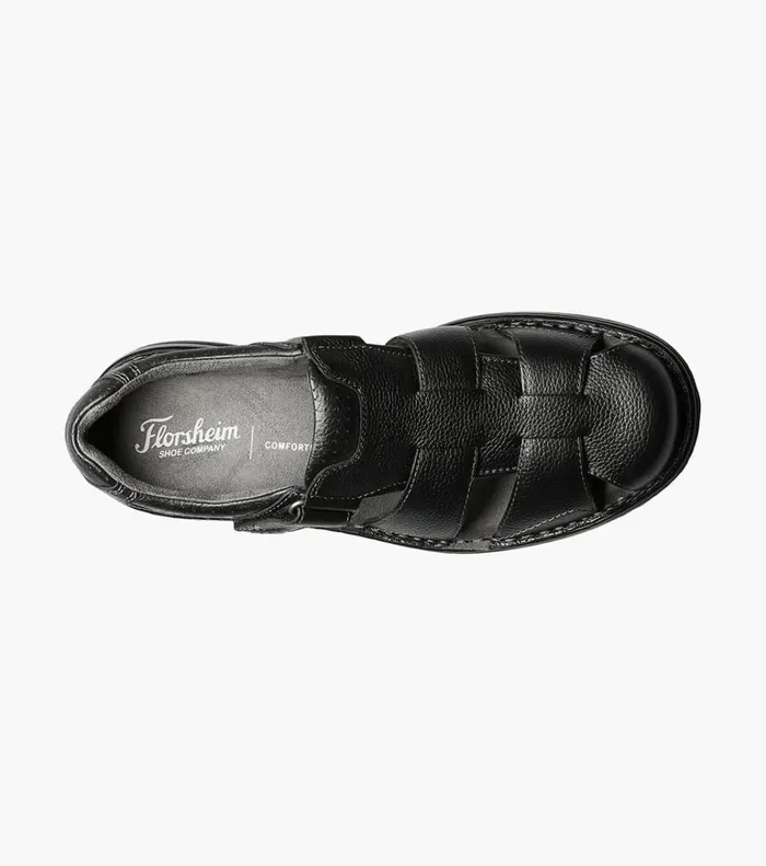Florsheim Casual Shoes Getaway Fisherman Sandal Black 8211 Men