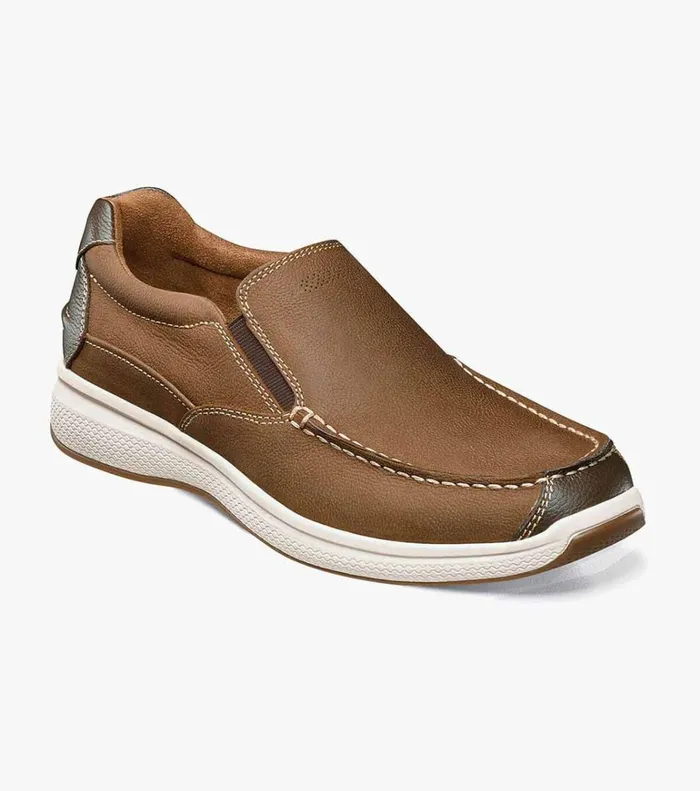 Florsheim Casual Shoes Great Lakes Moc Toe Slip On Stone 8211 Men