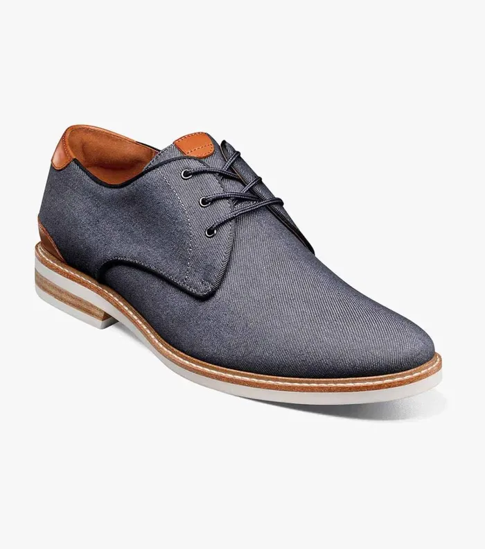 Florsheim Casual Shoes Highland Canvas Plain Toe Oxford Navy 8211 Men