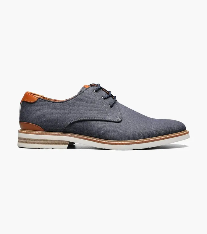 Florsheim Casual Shoes Highland Canvas Plain Toe Oxford Navy 8211 Men