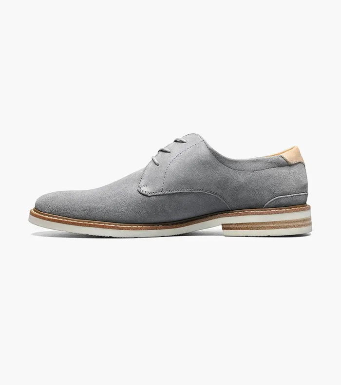 Florsheim Casual Shoes Highland Plain Toe Oxford Gray Suede 8211 Men