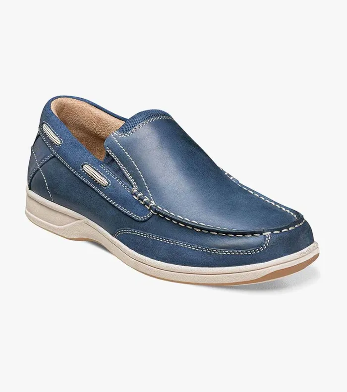 Florsheim Casual Shoes Lakeside Moc Toe Slip On Indigo 8211 Men