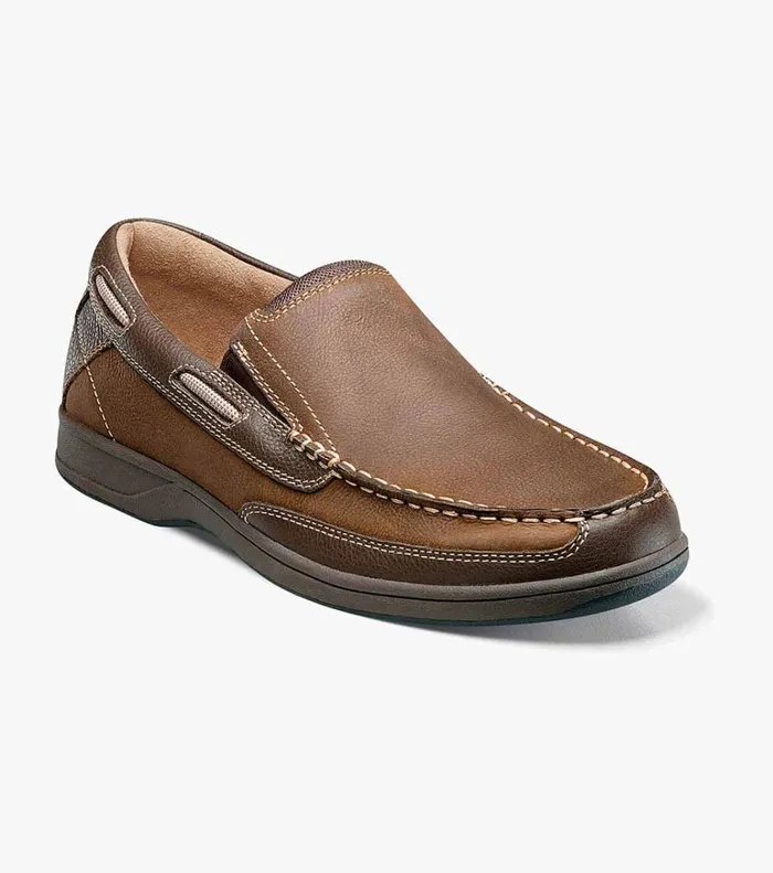 Florsheim Casual Shoes Lakeside Moc Toe Slip On Stone 8211 Men