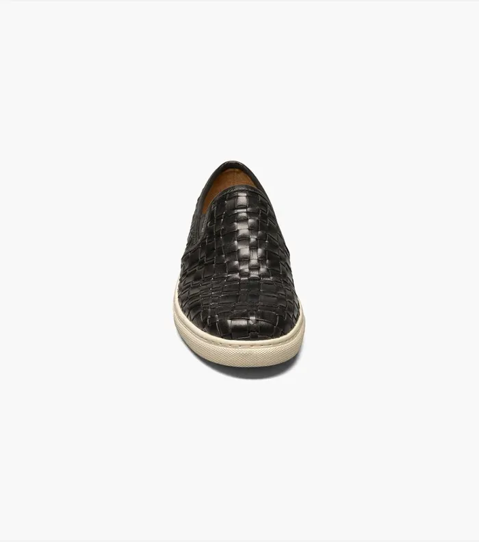 Florsheim Casual Shoes Lattice Plain Toe Slip On Black 8211 Men