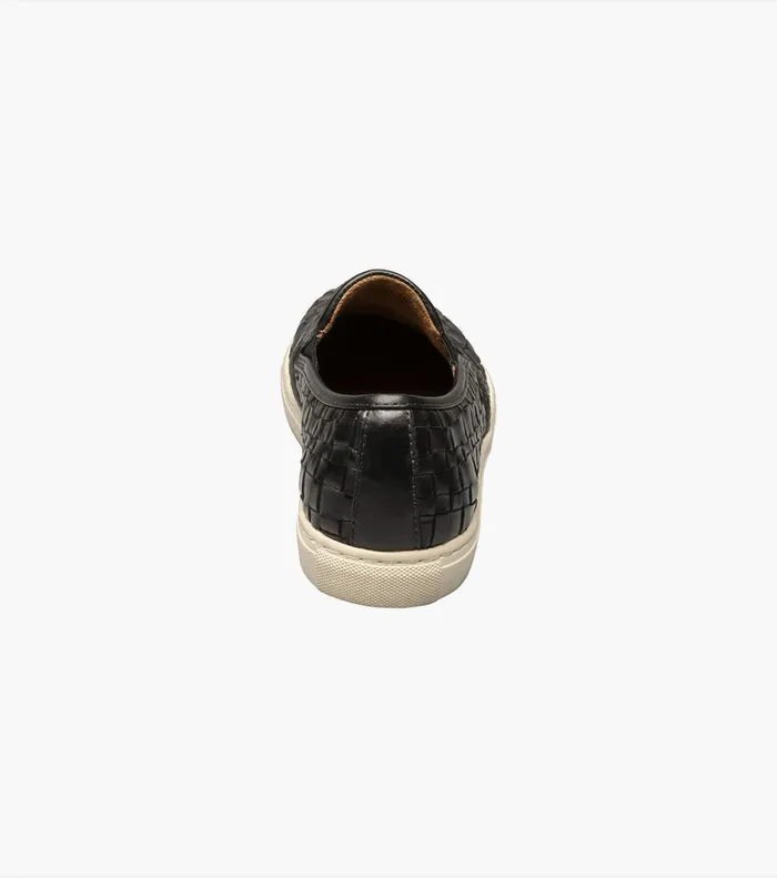 Florsheim Casual Shoes Lattice Plain Toe Slip On Black 8211 Men