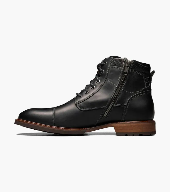 Florsheim Casual Shoes Lodge Cap Toe Lace Up Boot Black Ch 8211 Men