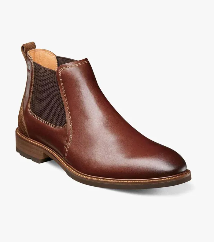 Florsheim Casual Shoes Lodge Plain Toe Gore Boot Chestnut 8211 Men