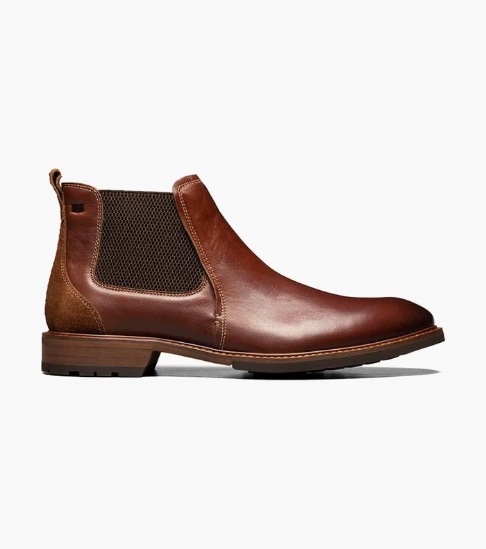 Florsheim Casual Shoes Lodge Plain Toe Gore Boot Chestnut 8211 Men