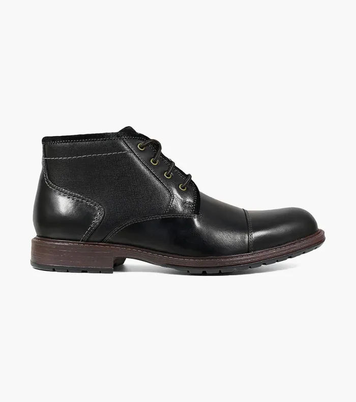 Florsheim Casual Shoes Vandall Cap Toe Lace Up Boot Black 8211 Men