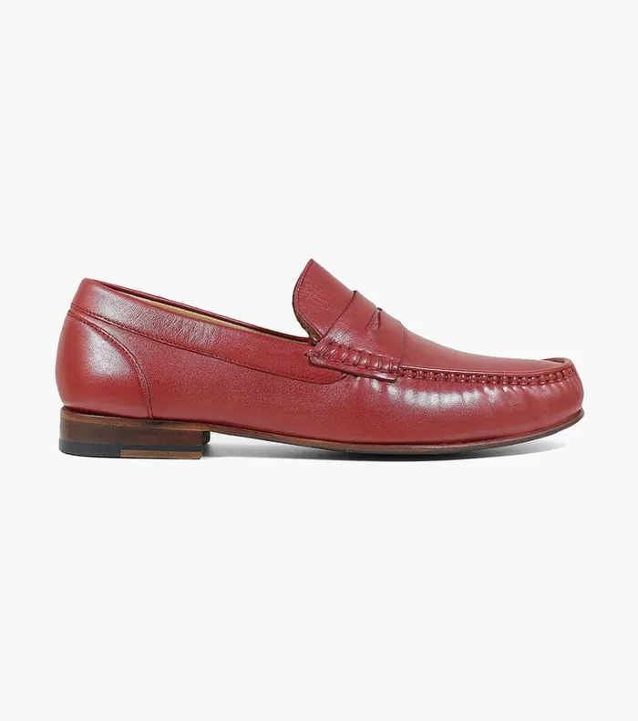 Florsheim Dress Shoes Beaufort Moc Toe Penny Loafer Red 8211 Men