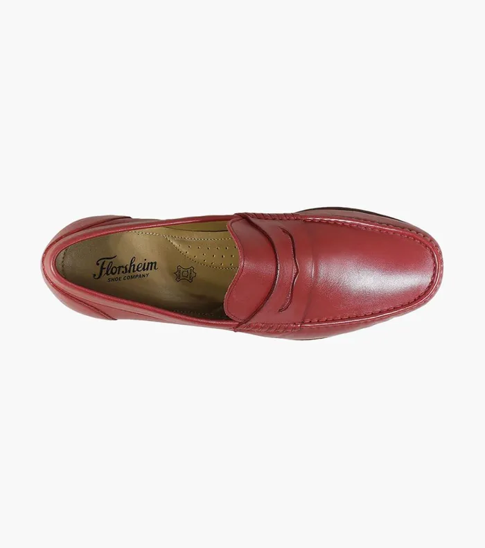 Florsheim Dress Shoes Beaufort Moc Toe Penny Loafer Red 8211 Men