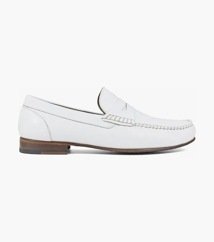 Florsheim Dress Shoes Beaufort Moc Toe Penny Loafer White 8211 Men