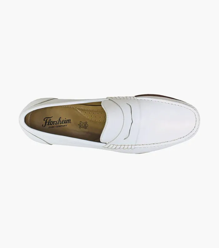 Florsheim Dress Shoes Beaufort Moc Toe Penny Loafer White 8211 Men
