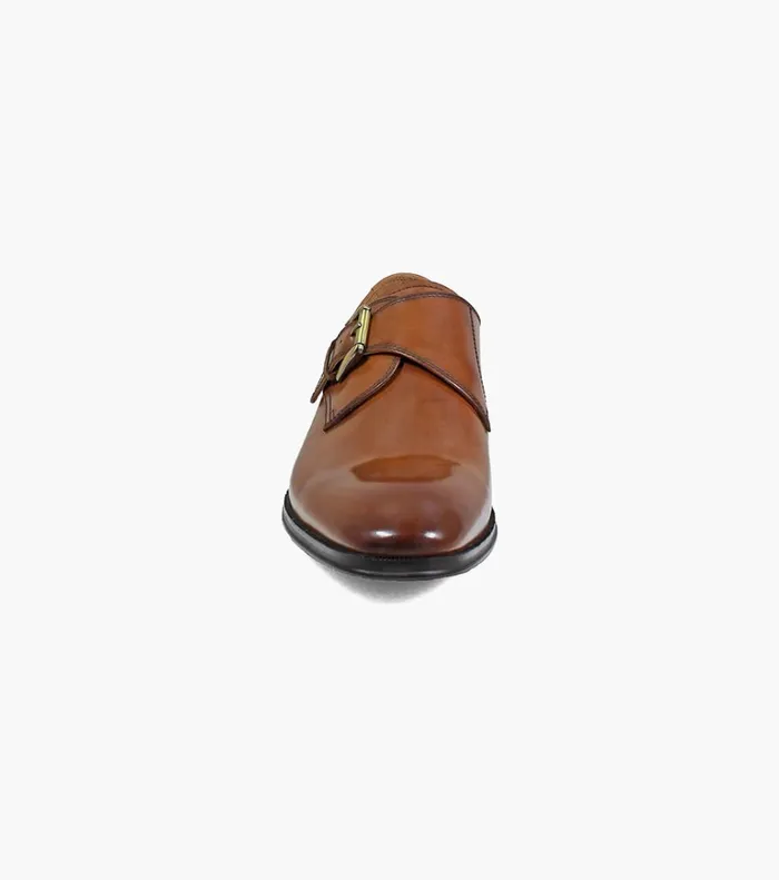 Florsheim Dress Shoes Belfast Plain Toe Monk Strap Cognac 8211 Men