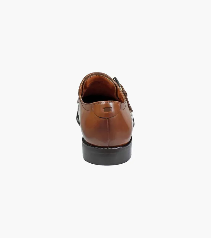 Florsheim Dress Shoes Belfast Plain Toe Monk Strap Cognac 8211 Men