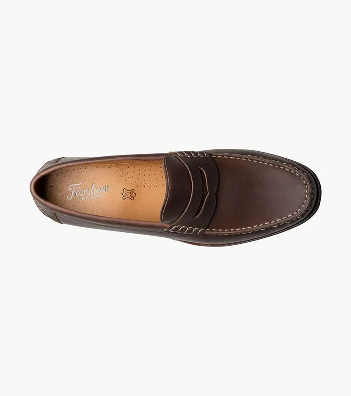 Florsheim Dress Shoes Berkley Flex Moc Toe Penny Loafer Brown Ch 8211 Men
