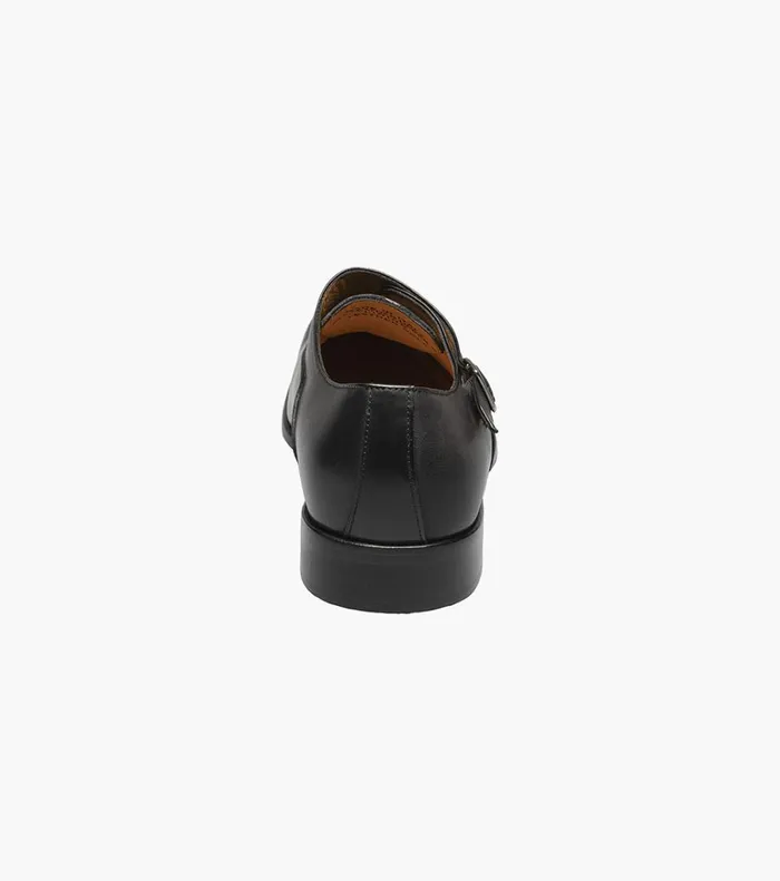 Florsheim Dress Shoes Caravel Plain Toe Monk Strap Black 8211 Men