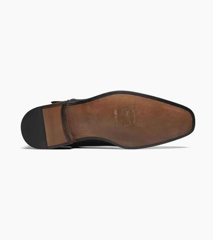 Florsheim Dress Shoes Caravel Plain Toe Monk Strap Black 8211 Men